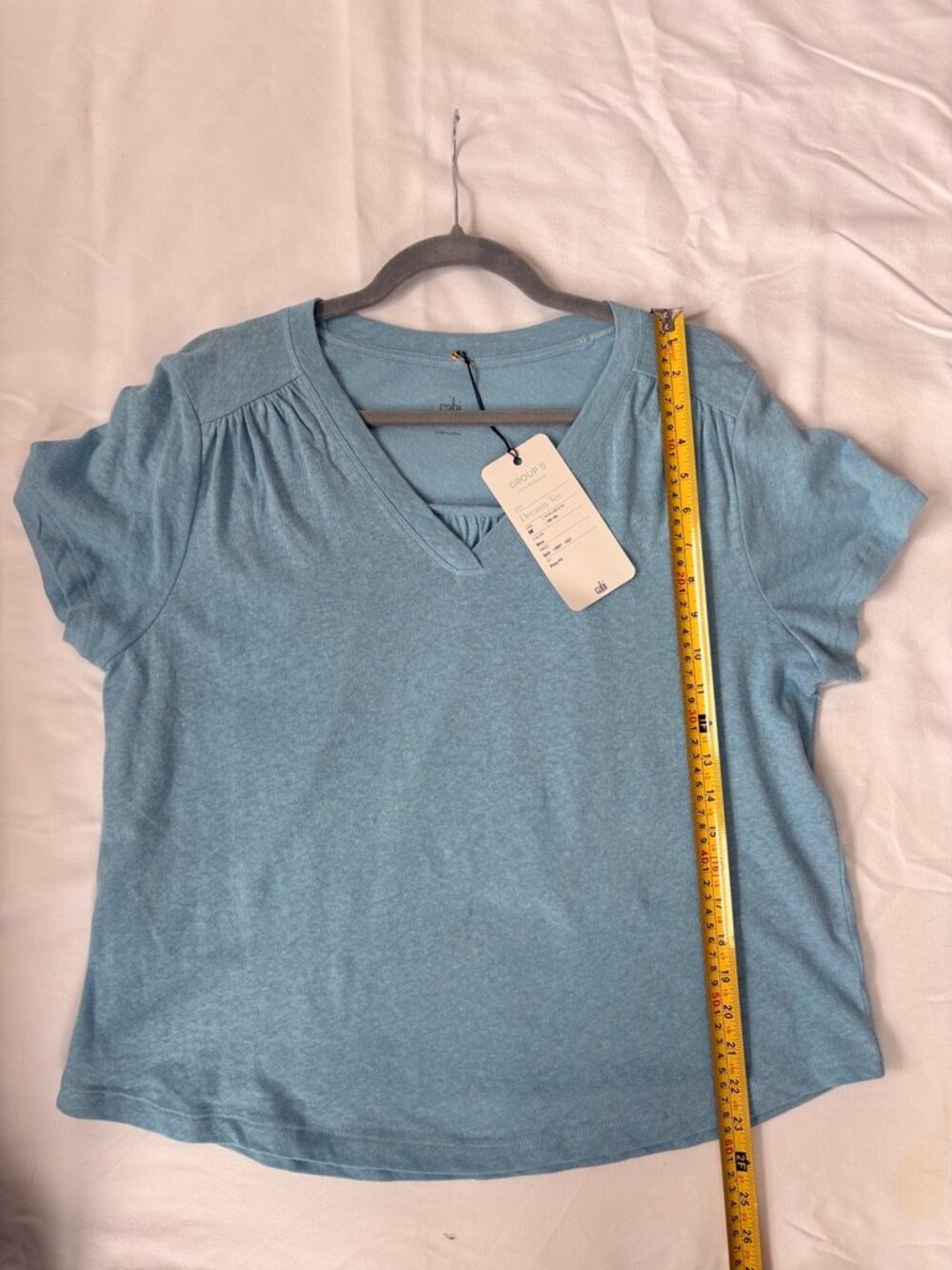 CAbi Dreamy Tee Blue V-Neck NWT Style #6915 M - Picture 6 of 6
